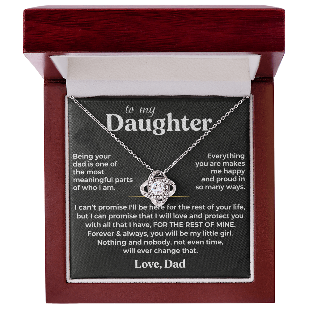 To My Daughter Necklace – Forever Loved Gift from Dad