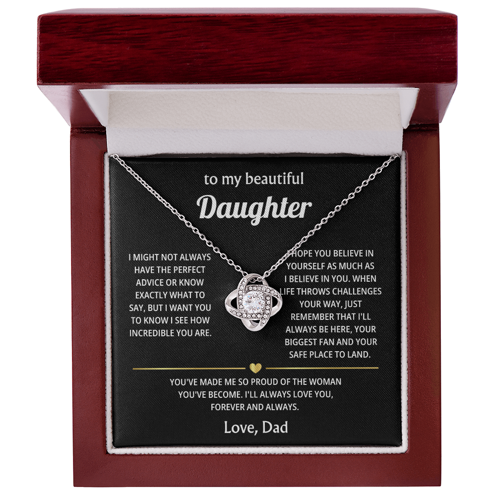 To My Beautiful Daughter – My Love for You Will Last Forever – Heartfelt Keepsake Gift
