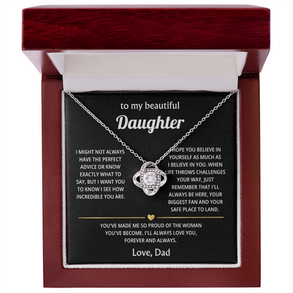 To My Beautiful Daughter – My Love for You Will Last Forever – Heartfelt Keepsake Gift