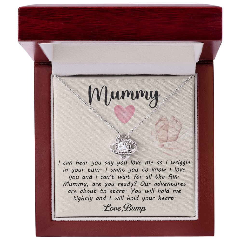 To My Mummy Gifts From Bump - Love Knot Necklace
