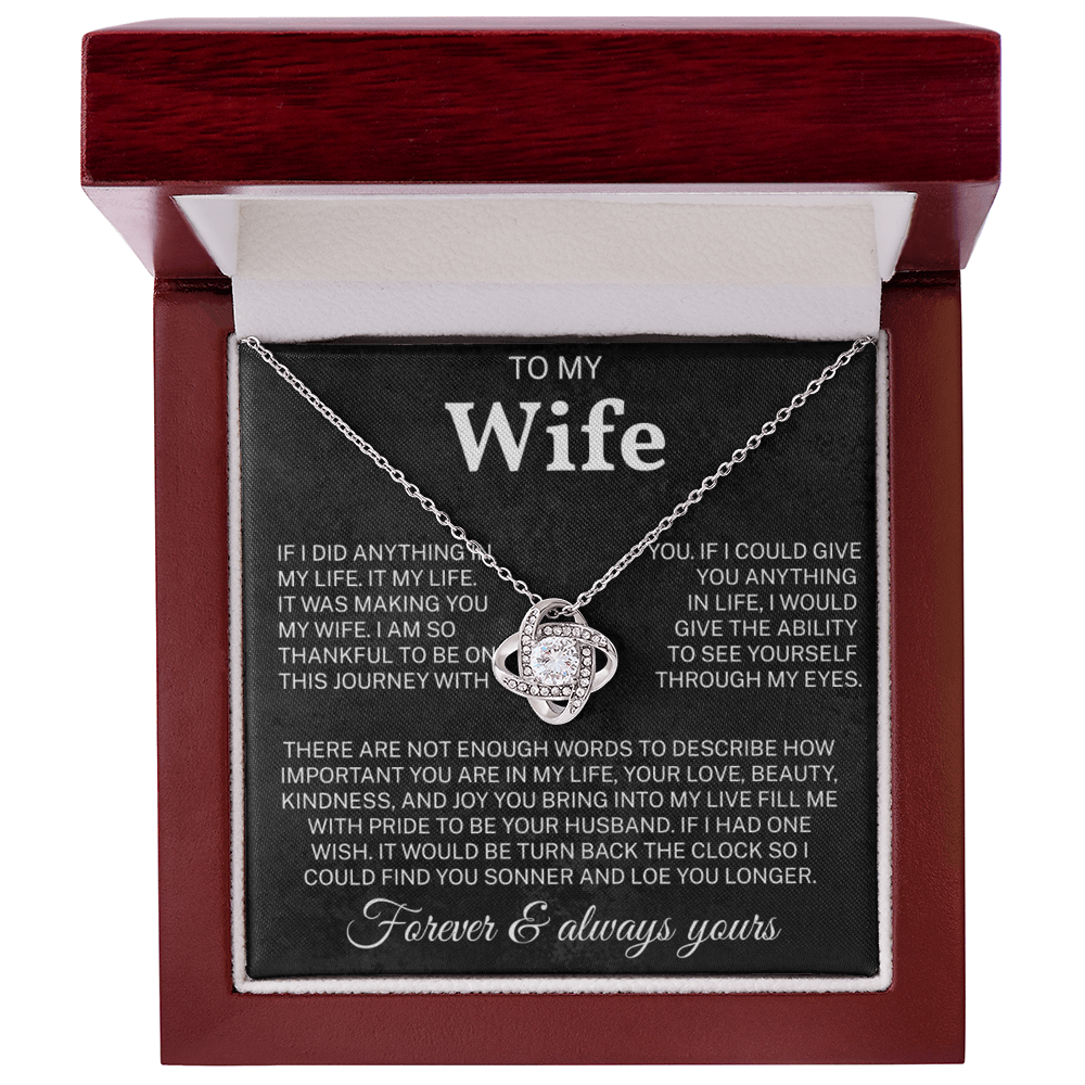 To My Wife Necklace | Meaningful Gift for Wife | Anniversary Gift