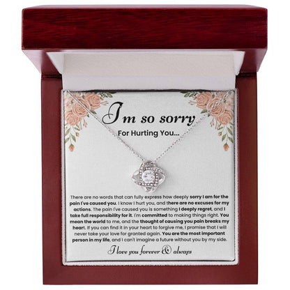 Forgiveness Necklace for Her – Heartfelt Apology Jewelry Gift
