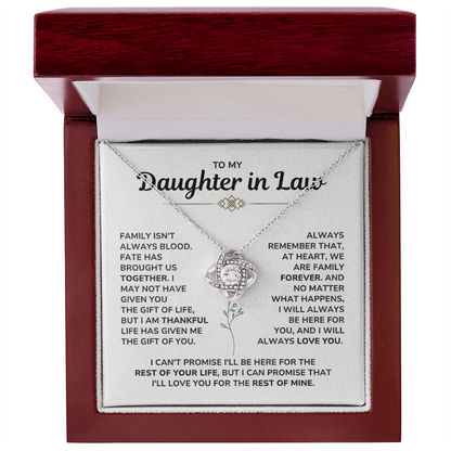 To My Daughter in Law Necklace - Heartfelt Gifts For Her