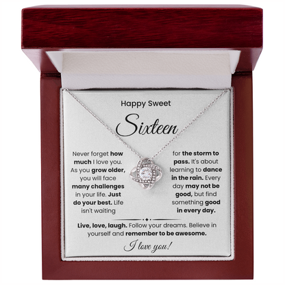 Sweet 16 Necklace, A Special Day for a Special Girl
