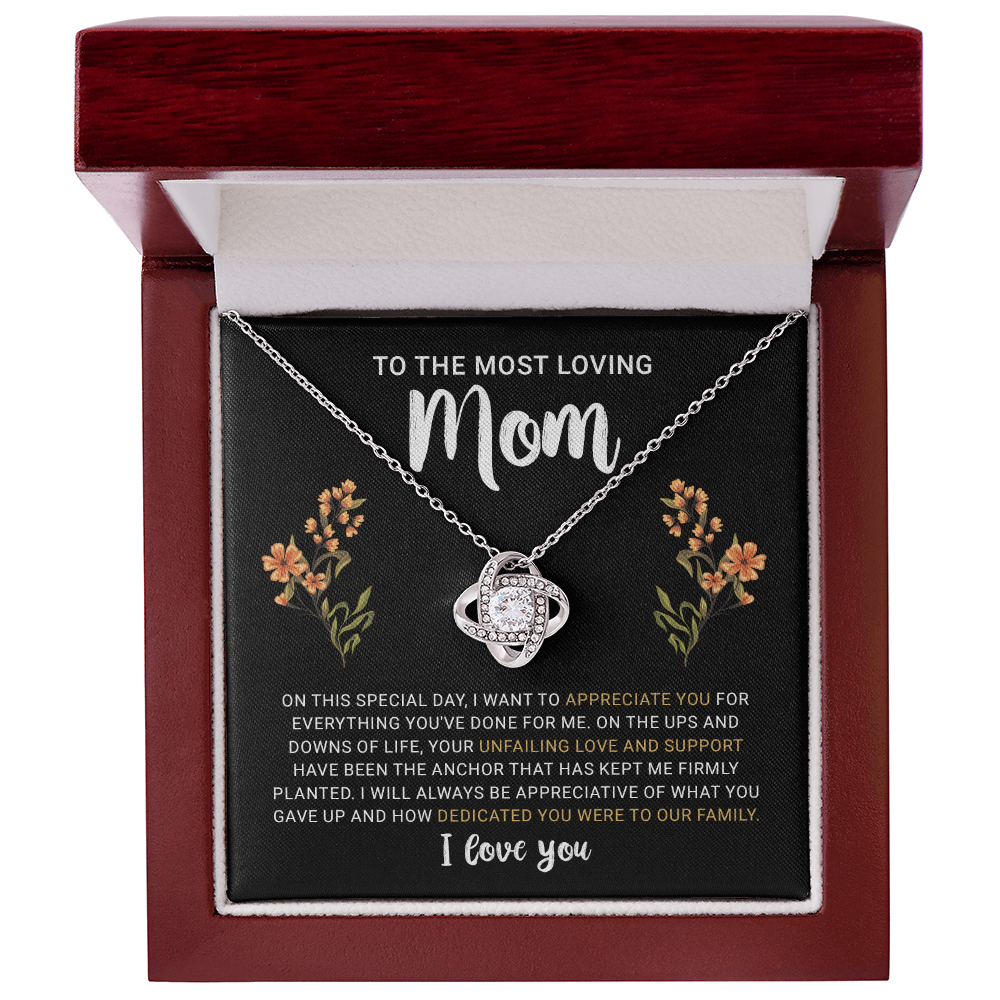 To My Mom Necklace from Daughter | Meaningful 2026 Love Knot Gift