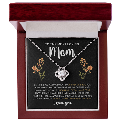 To My Mom Necklace from Daughter | Meaningful 2026 Love Knot Gift