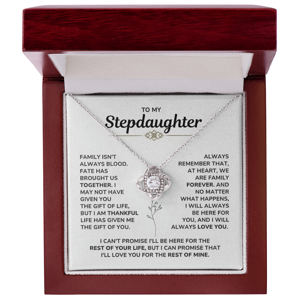 To My Stepdaughter Necklace – Meaningful Gift from Stepmom or Stepdad