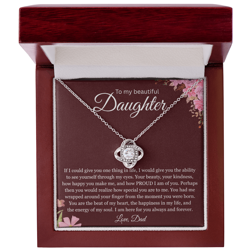 To My Daughter Necklace – Meaningful Gift Necklace from Mom or Dad