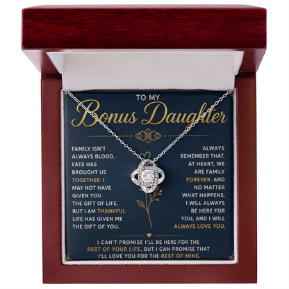 To My Bonus Daughter – Life Blessed Me by Bringing You Into It – Beautiful Keepsake Present