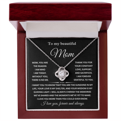 To My Mom Necklace Gifts Meaningful Gift to Mom From Son, Girlfriend to Boyfriend's Mom Gifts