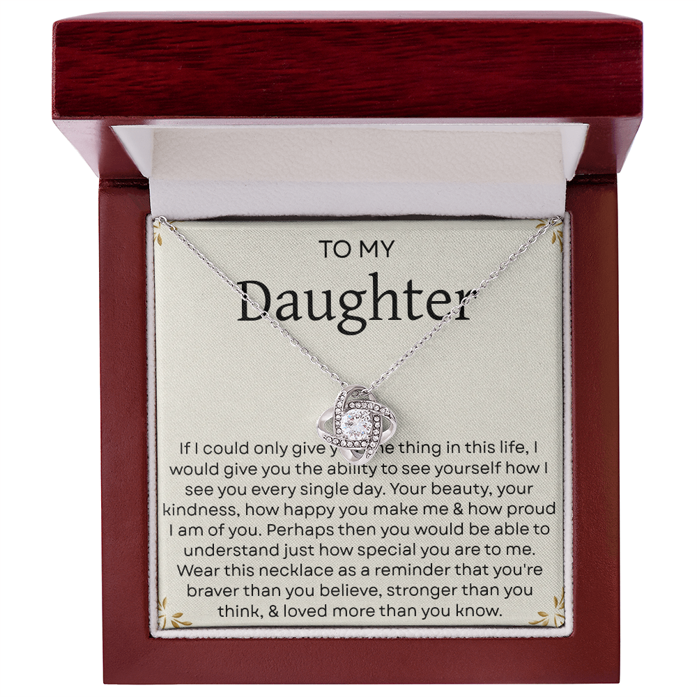 To My Daughter Necklace – Heartfelt Gift from Mom and Dad