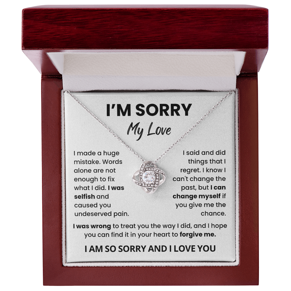 To My Love Sorry Necklace – Meaningful Apology Gift for Her
