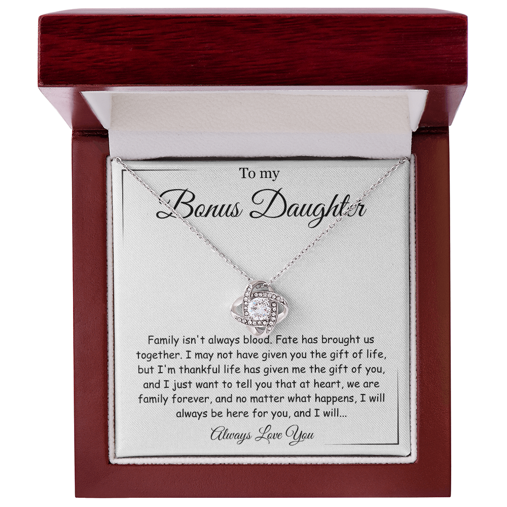 To My Bonus Daughter - Hold This Beautiful Jewelry Close to Feel My Love