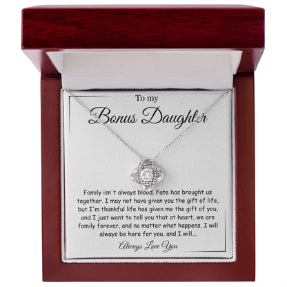 To My Bonus Daughter - Hold This Beautiful Jewelry Close to Feel My Love