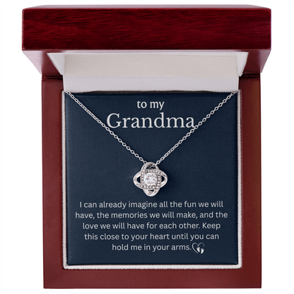 New Grandma Gift, First Time Grandma Baby Announcement Grandparent Necklace