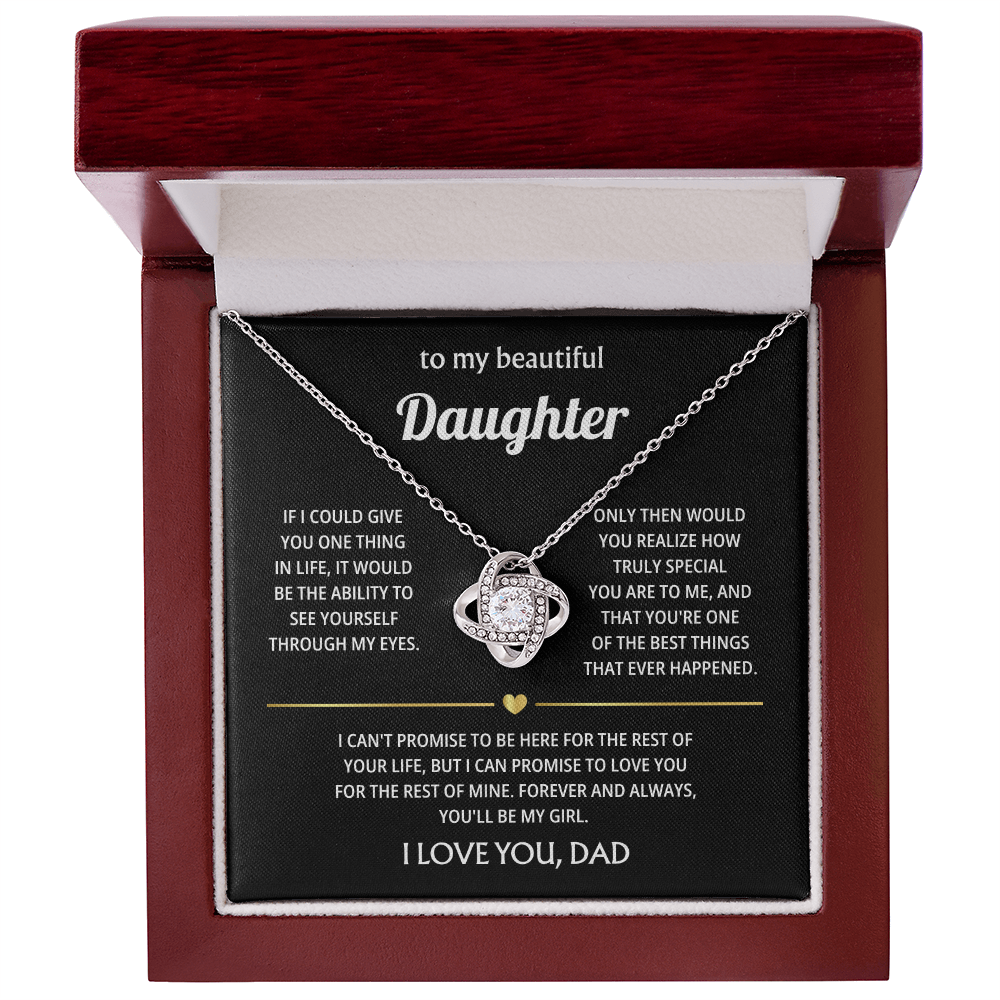 To My Beautiful Daughter | Never Forget How Much I Love You | Heartfelt Jewelry Gift