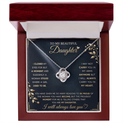 To My Beautiful Daughter Necklace - Gifts From Dad and Mom