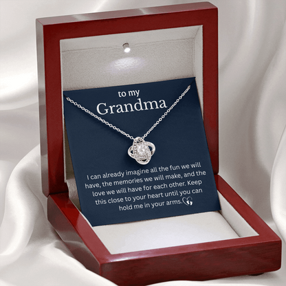 New Grandma Gift, First Time Grandma Baby Announcement Grandparent Necklace