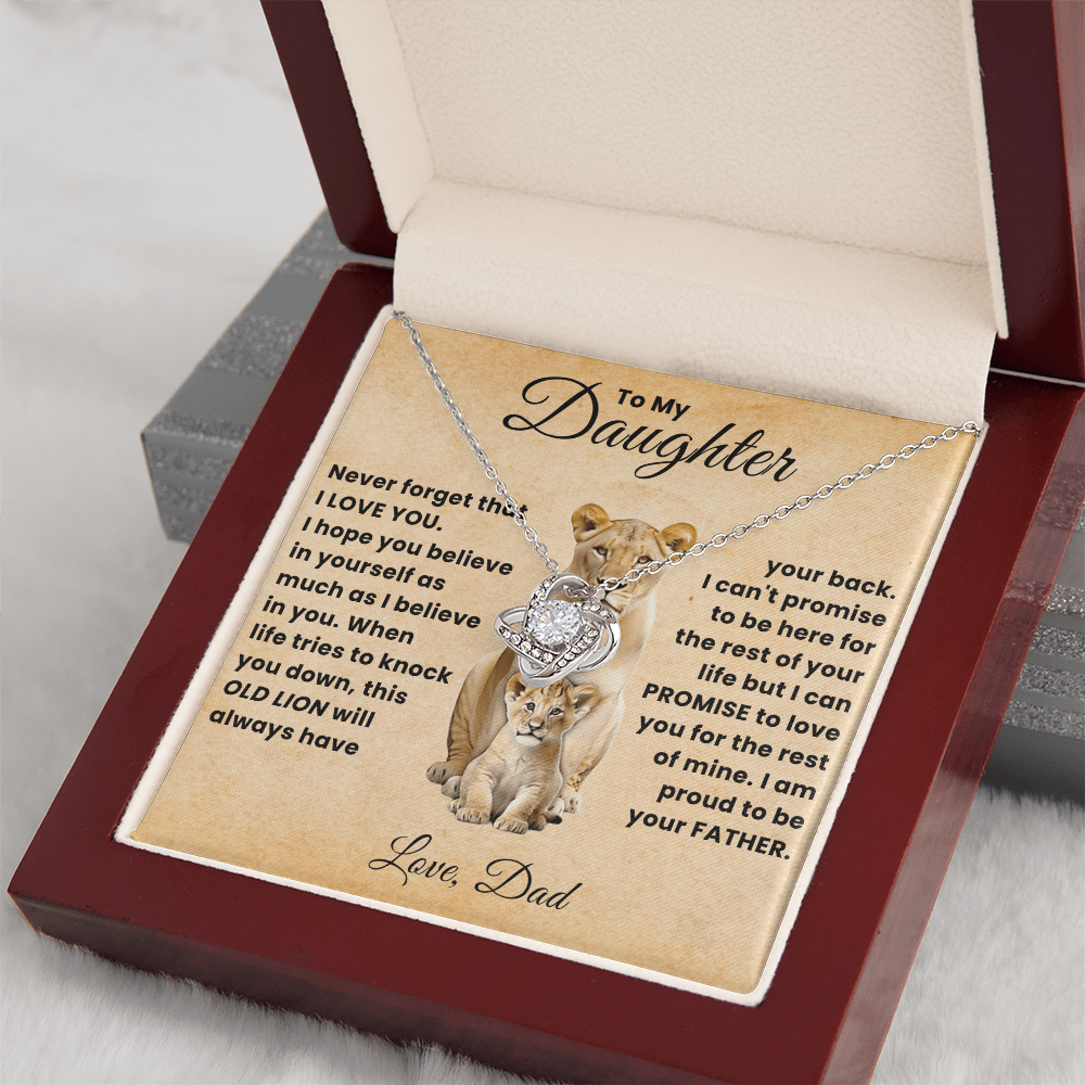 To My Beautiful Daughter Necklace From Mommy, Perfect for Mother's Day