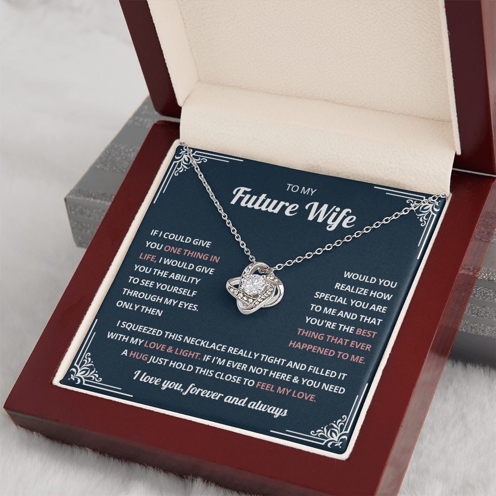 Valentine's Necklace Gifts For Future Wife With Message Card