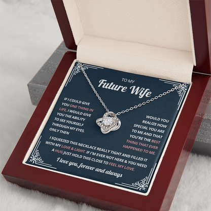 Valentine's Necklace Gifts For Future Wife With Message Card