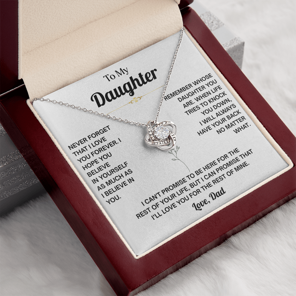 Daughter Graduation Necklace, You Will Always Be My Little Girl Necklace for Daughter From Dad