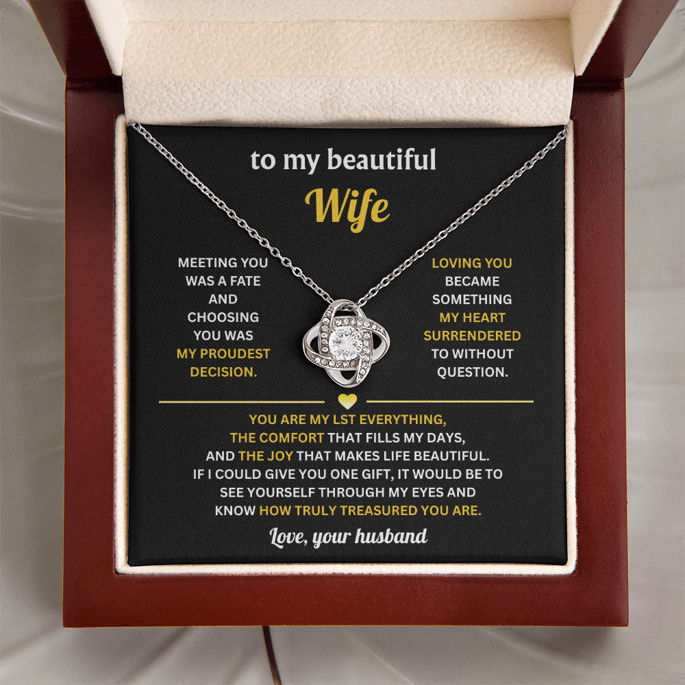 To My Beautiful Wife - Thank You for Being My Wife, Gifts for Her