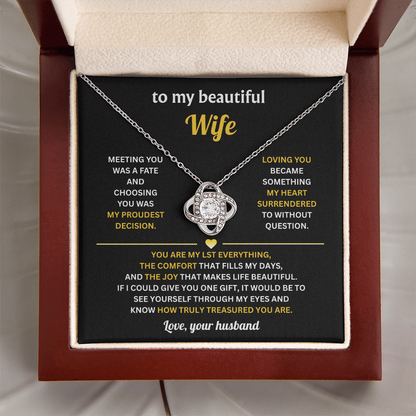 To My Beautiful Wife - Thank You for Being My Wife, Gifts for Her