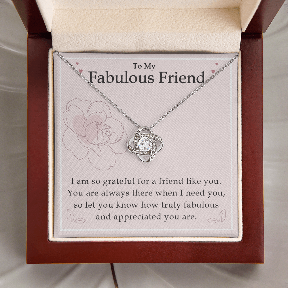 To My Best Friend - Good Friends Are Like Stars - Love Knot Necklace