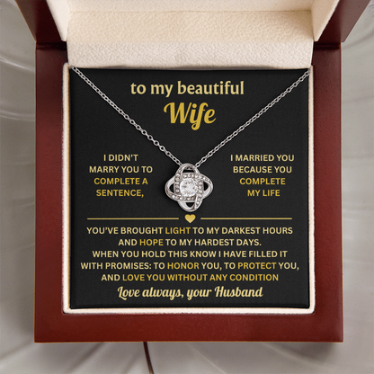 To My Wife - Never Forgot How Much I Love You, Romantic Gifts for Her