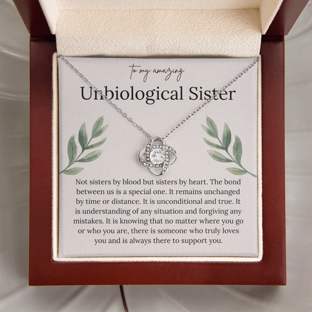 To My Amazing Unbiological Sister - Thank You for Being My Greatest Friend - Necklace