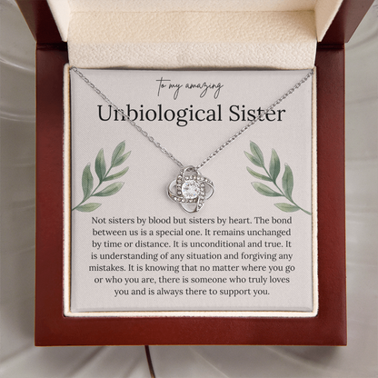 To My Amazing Unbiological Sister - Thank You for Being My Greatest Friend - Necklace