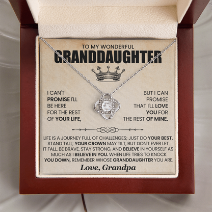 To My Beautiful Granddaughter - Never Doubt the Strength of My Love