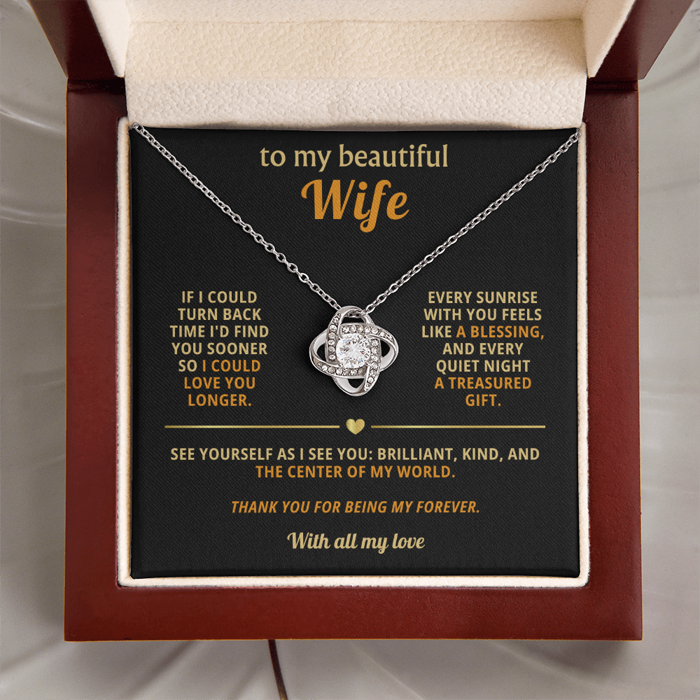 To My Beautiful Wife - You Are My Source of Joy and the Whole of My Heart - Necklace