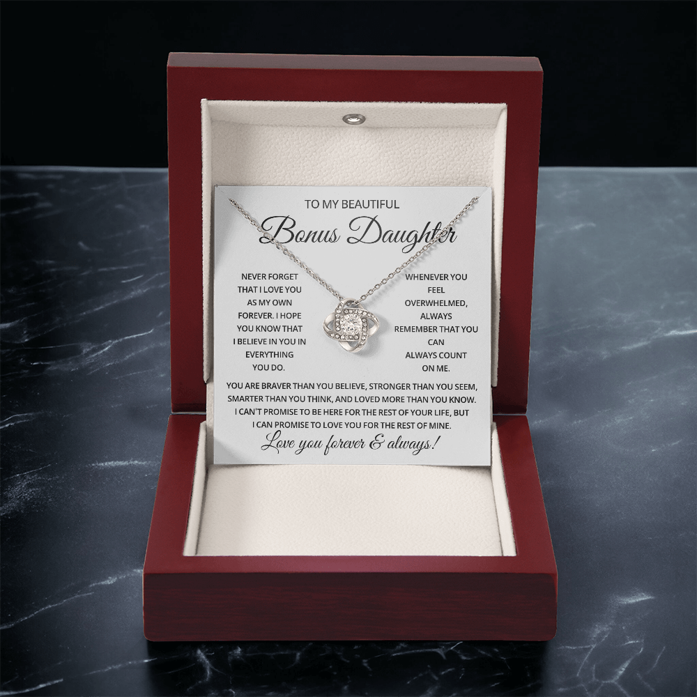 To My Bonus Daughter - The Most Beautiful Chapters Of My Life - 14K Jewelry