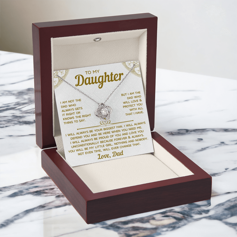 To My Daughter Necklace From Dad, Meaningful Necklaces for Women