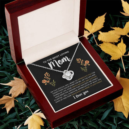 To My Mom Necklace from Daughter | Meaningful 2026 Love Knot Gift