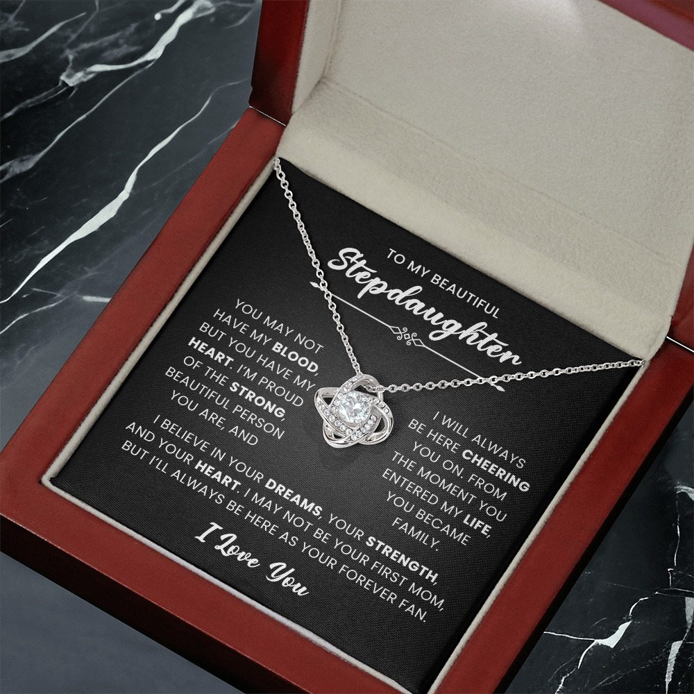 Bonus Daughter Necklace – Meaningful Gift from Mom or Dad, Stepdaughter Jewelry