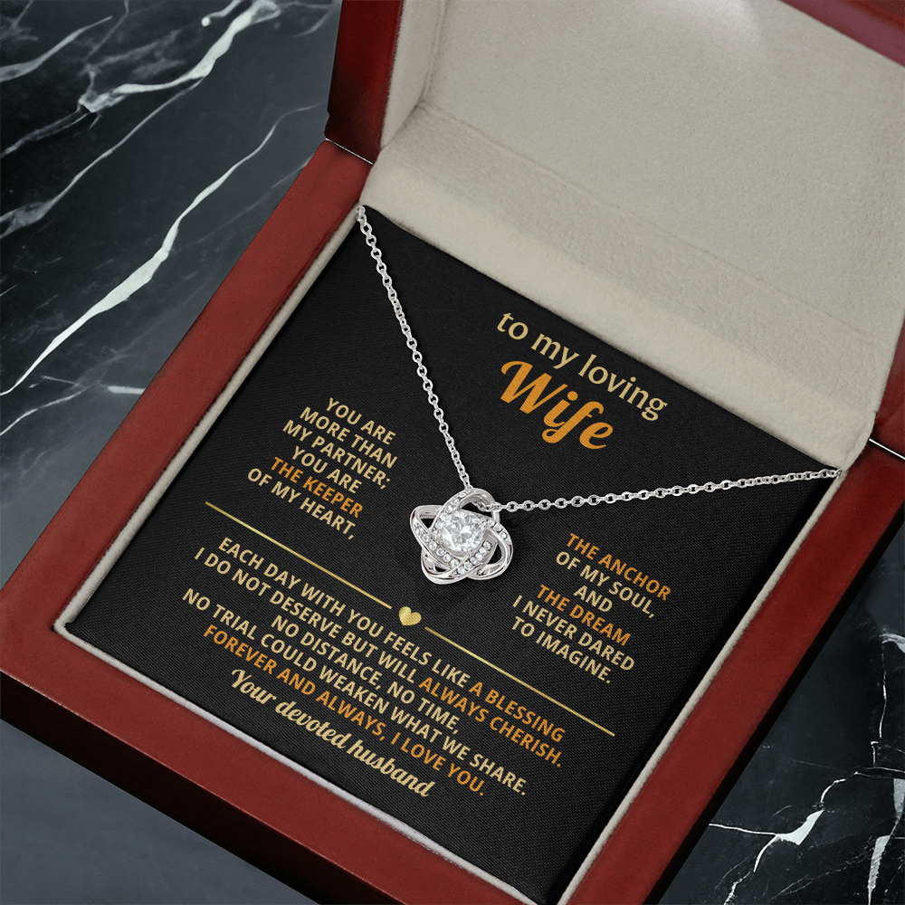 To My Loving Wife - You Are My Rock, My Soulmate, and My Everything - Necklace for Her