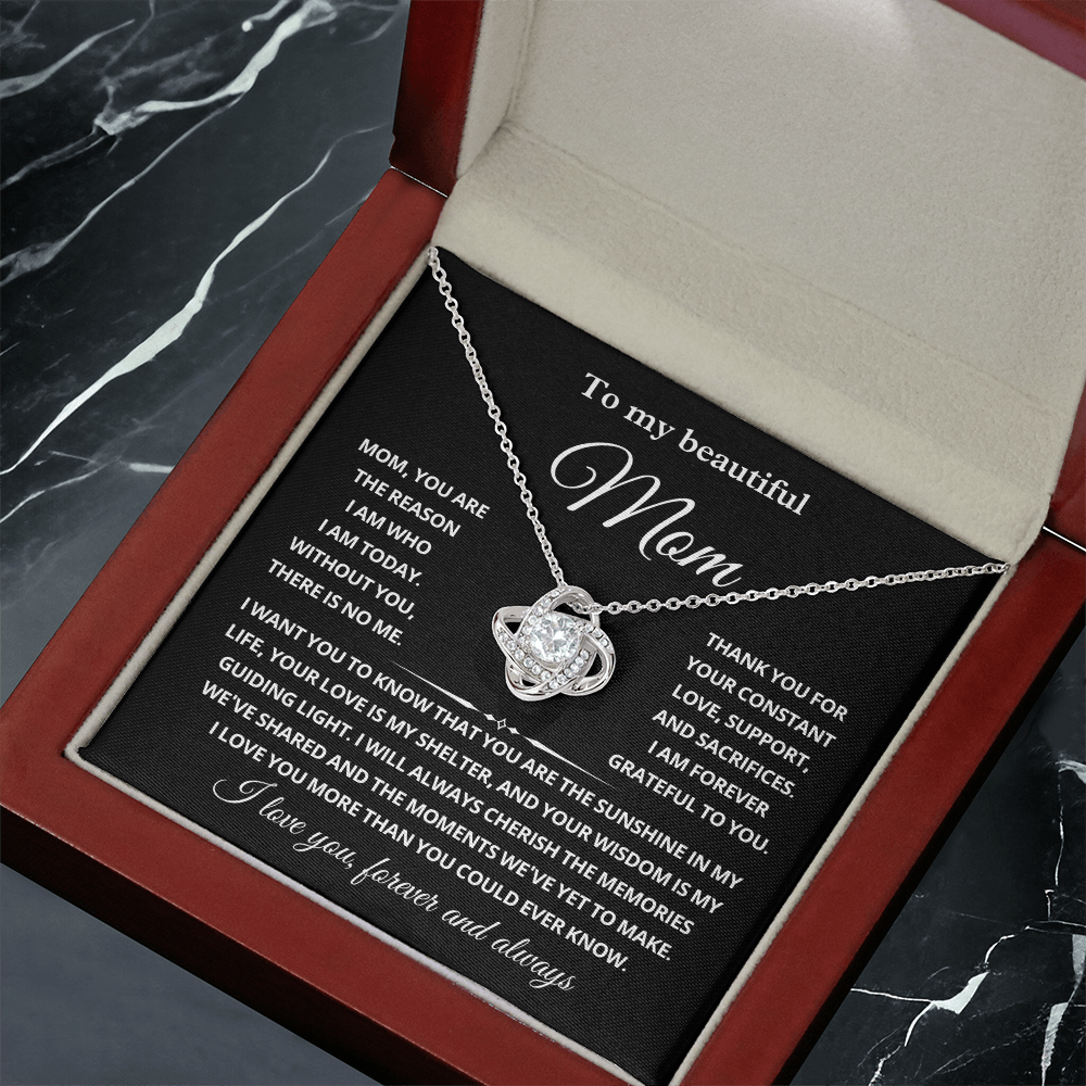 To My Mom Necklace Gifts Meaningful Gift to Mom From Son, Girlfriend to Boyfriend's Mom Gifts