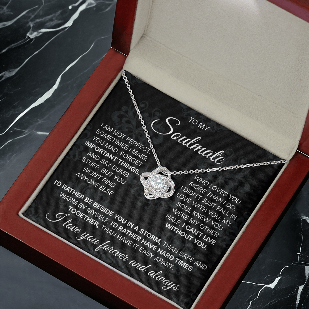 To My Beautiful Soulmate Necklace for Women, Necklace for Wife From Husband