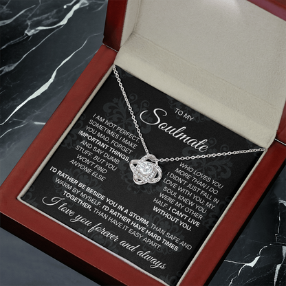 To My Beautiful Soulmate Necklace for Women, Necklace for Wife From Husband