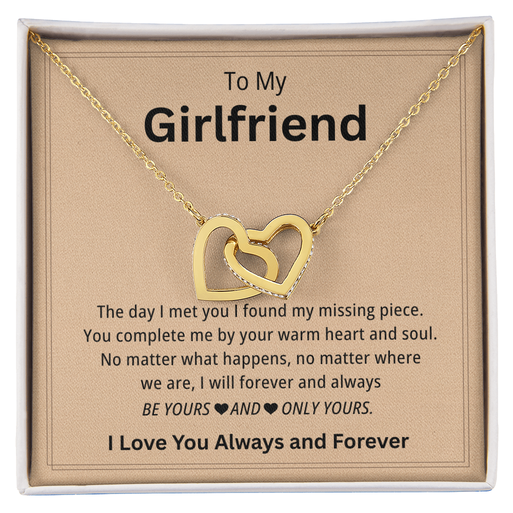 Girlfriend Necklace Gift From Boyfriend On Birthday, Wedding, Anniversary, Valentine's Day