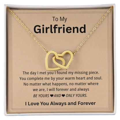 Girlfriend Necklace Gift From Boyfriend On Birthday, Wedding, Anniversary, Valentine's Day