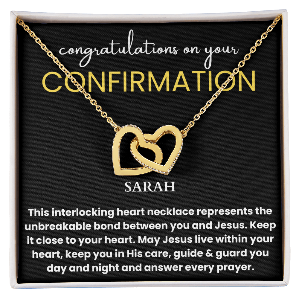 Personalized Confirmation Gift for Women Necklace - Catholic Confirmation Gift, Confirmation Sponsor Gift, First Communion Gift Baptism Girl