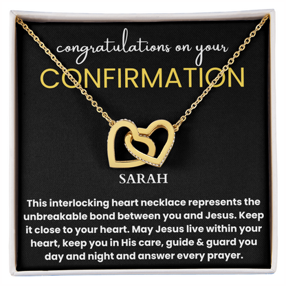 Personalized Confirmation Gift for Women Necklace - Catholic Confirmation Gift, Confirmation Sponsor Gift, First Communion Gift Baptism Girl