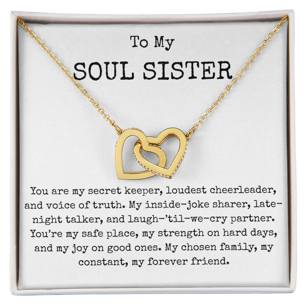 Interlocking Necklaces, Soul Sister Gifts, Best Friend Jewelry, Gift for Bestie