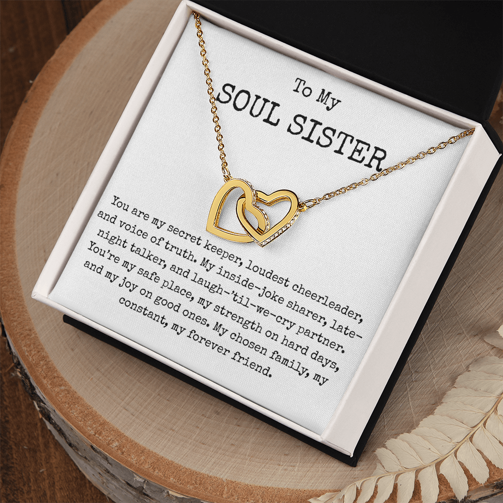 Interlocking Necklaces, Soul Sister Gifts, Best Friend Jewelry, Gift for Bestie