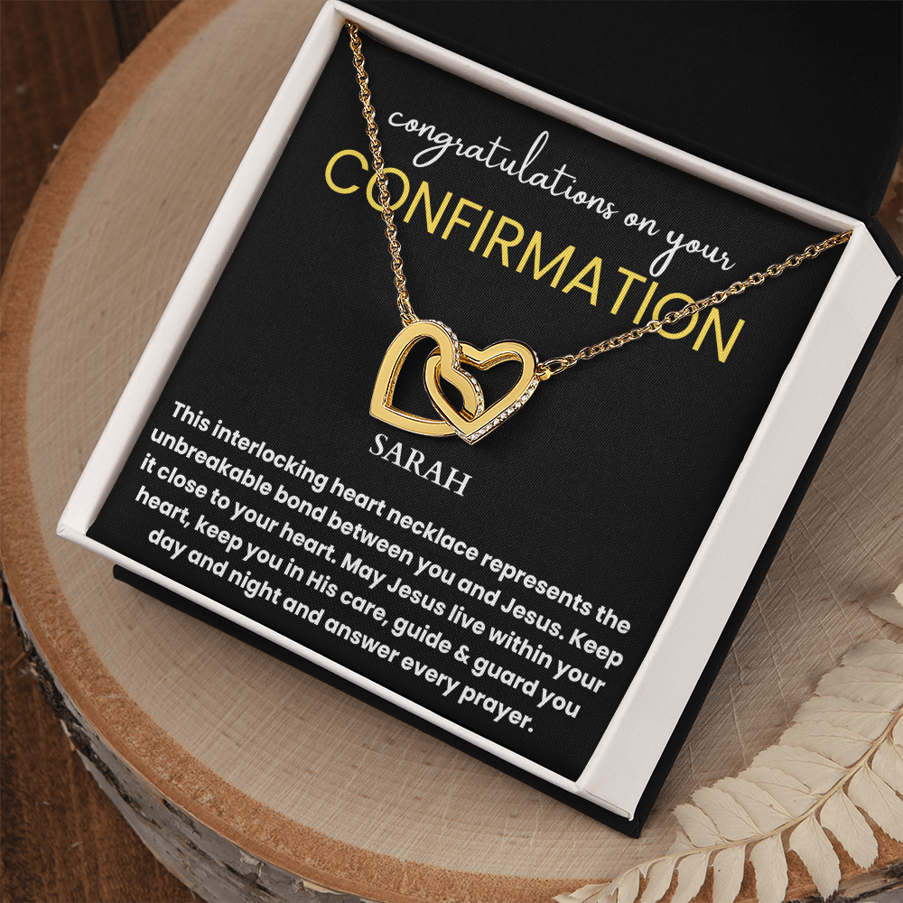 Personalized Confirmation Gift for Women Necklace - Catholic Confirmation Gift, Confirmation Sponsor Gift, First Communion Gift Baptism Girl