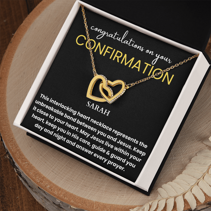 Personalized Confirmation Gift for Women Necklace - Catholic Confirmation Gift, Confirmation Sponsor Gift, First Communion Gift Baptism Girl